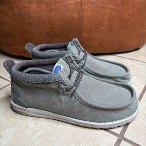 Mens Hey Dude Wally Mid Salt N Stone Shoes Size 9